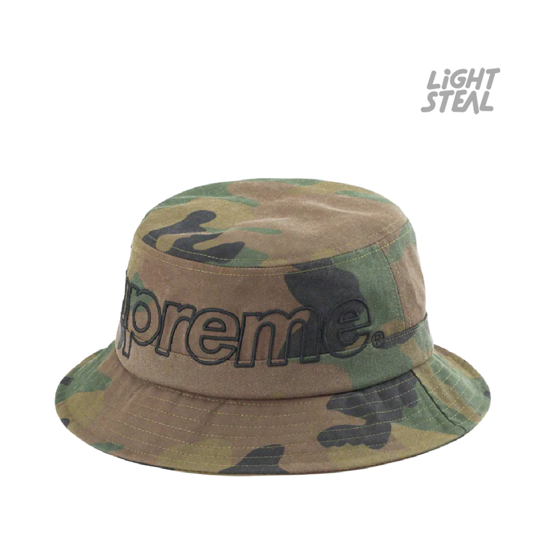 注目ブランドのギフト Outline SUPREME crusher Camo Woodland ハット