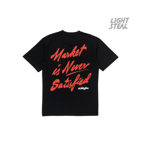 Market MKT Rolling Stones Never Satisfied T-Shirt Black