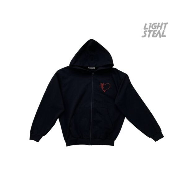 Blessed Zip Hoodie Black