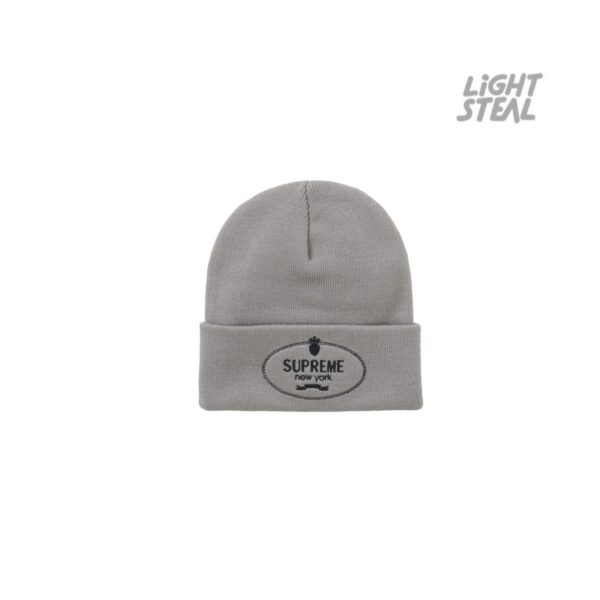 Supreme Beanie Crest Grey