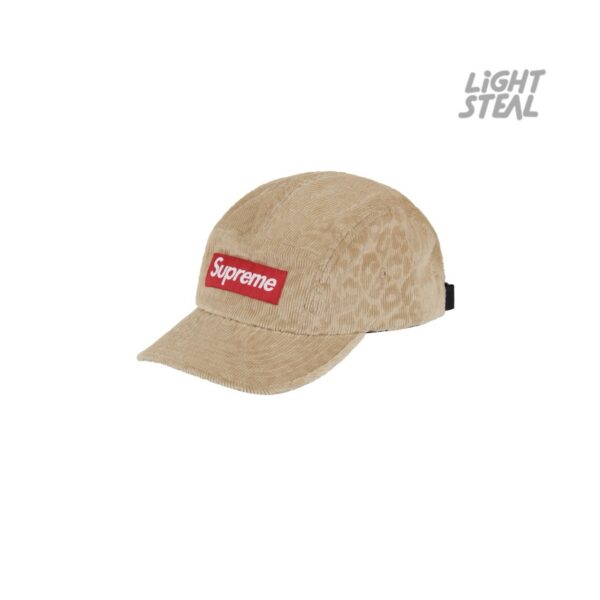 Supreme Camp Cap Leopard Beige